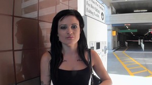 StreetBlowjobs: Annika Amour blowjob cum porno