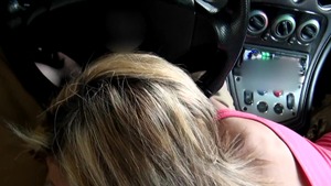 Street Blowjobs: Blonde Caprice sucking dick sex video