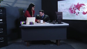 Big Tits at Work: Huge tits Kiara Mia cowgirl sex in bath