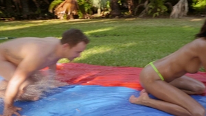 Round & Brown - London Tisdale next to Van Wylde outdoors