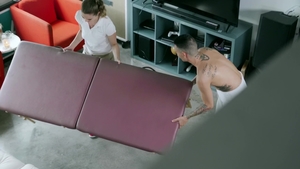 Pervs On Patrol: European brunette Devon Green fantasy handjob