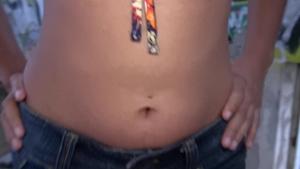 Public Agent: Brunette Sahara Knite gagging