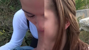 PublicAgent: Handjob with amateur Nana Garnet plus Thomas Hyka