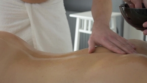 MassageX: Edward alongside trimmed brunette Gabriella Costa