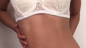 Nubiles.net - Shaved Laura Angelina brunette pussy eating XXX