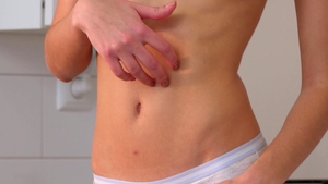 Nubiles: Shaved brunette Sonya Sweeney wishes nailed rough