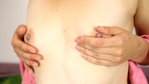 Nubiles.net - Shaved Nastyhka pussy eating in socks