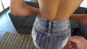 POVD - Allie Nicole sucking cock in a car