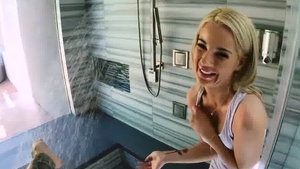 POVD.com - Bella Rose plowed hard in the shower