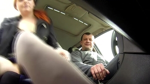 CzechBitch.com: Ginger czech redhead painful anal in the car