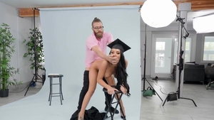 BRAZZERS Exxtra - Caucasian Gianna Grey is inked photographer