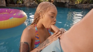 BRAZZERS Exxtra - Advoree in company with Kyle Mason outdoors