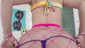 Swallowed - Jazlyn Ray in rough slurp throat fuck