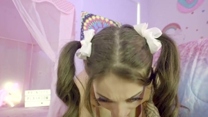 Inserted: Maddy May inked brunette doggy fuck JOI