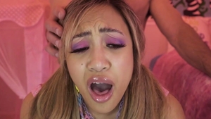 Inserted: Samantha brunette getting facial JOI