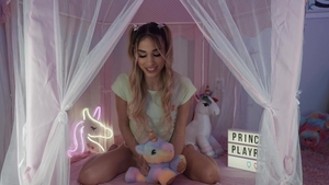 Inserted: Delilah Day showing small tits