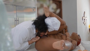 Big Naturals: Natural amateur digs ramming hard in a dress