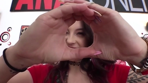 Anal Only: Wonderful babe ass fucked outside