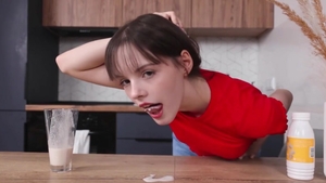 Beauty-Angels.com - Cute doll teasing on the table